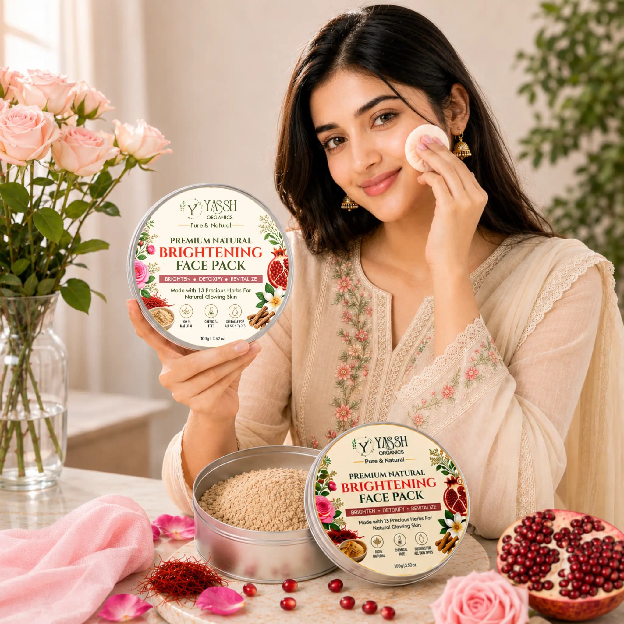 Premium Natural Brightening Face Pack